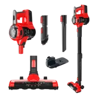 Aspirator Vertical Sharp SAVP1551BREU, Rosu | Negru