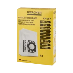 Aspirator Karcher 1.628-122.01 WD 3 V-15/6/20 + Filtre-saci KFI 357, Galben