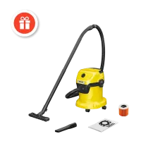 Aspirator Karcher 1.628-122.01 WD 3 V-15/6/20 + Filtre-saci KFI 357, Galben